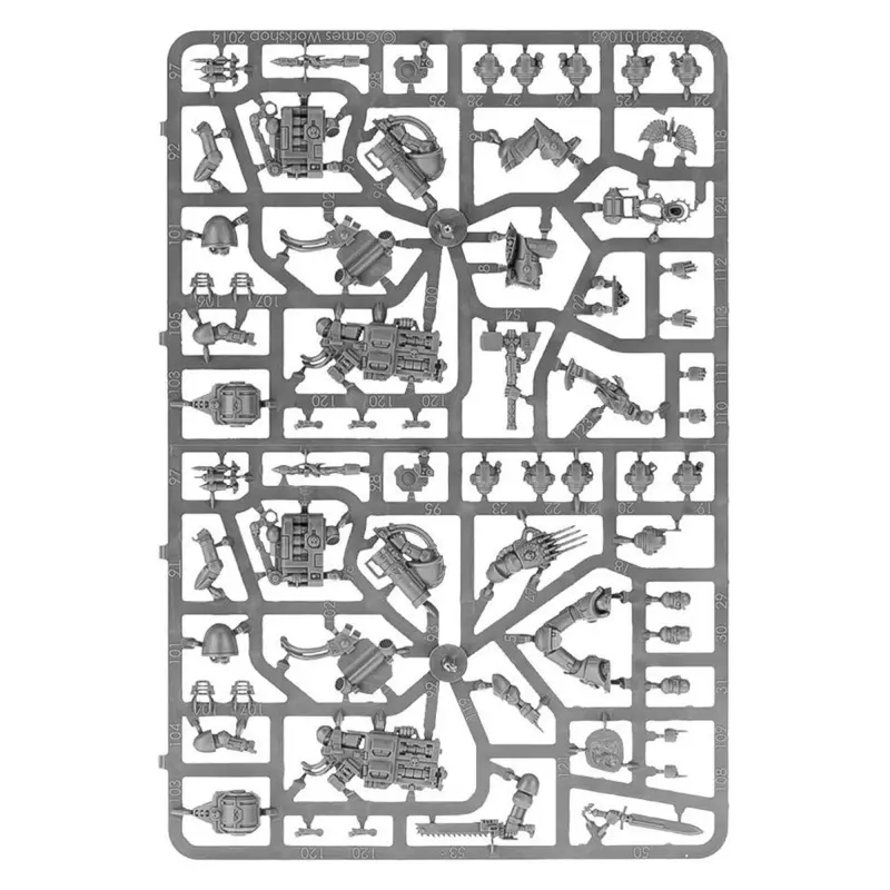 Space marines devastator squad, warhammer 40000, games workshop,model 48-15
